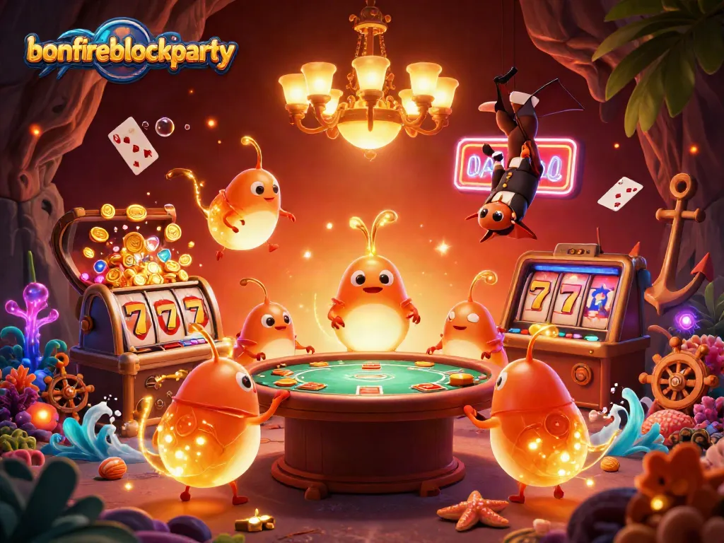 Engage in thrilling gaming at bonfireblockparty with glowing casino glowworms and lively action.